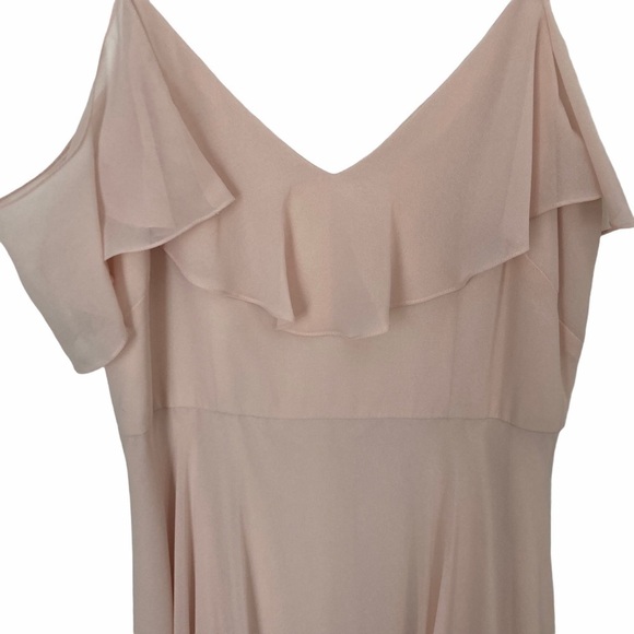 JENNY YOO Soft Blush Mila Off The Shoulder Dress - Picture 5 of 11